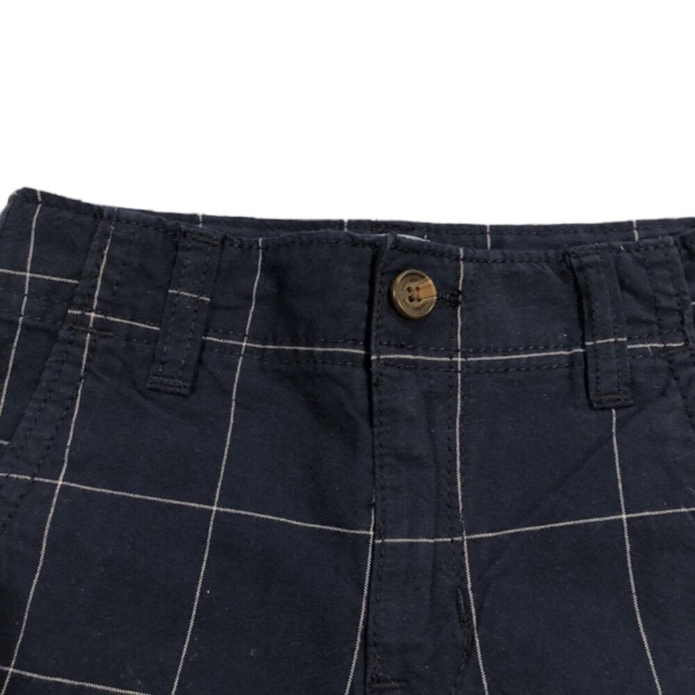 NEW Baby Gap 18-24m Navy Blue Grid Print Shorts - Picture 3 of 4